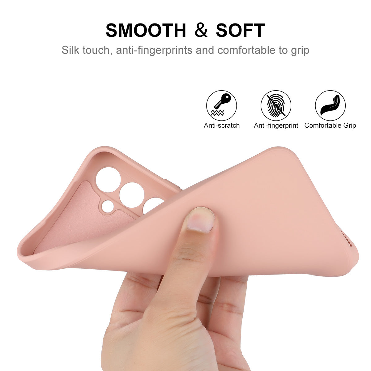 ENKAY HAT PRINCE For Samsung Galaxy A54 5G Liquid Silicone Case Straight Edge Phone Cover with 0.26mm High Aluminium-silicon Glass Clear Film ENKAY HAT PRINCE For Samsung Galaxy A54 5G Liquid Silicone Case Straight Edge Phone Cover with 0.26mm High Aluminium-silicon Glass Clear Film